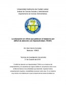DEFICIT DE ATENCION CON HIPERACTIVIDAD