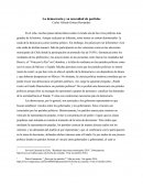 La Democracia y su necesidad de Partidos Políticos