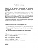 Fracciones parciales. un cociente de polinomios en una suma de fracciones