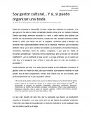 La visión de un futuro gestor, que quiere ser productor de eventos y más.