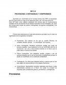 PROVISIONES, CONTINGENIAS Y COMPROMISOS