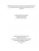 Diseño de acueducto y alcantarillado.