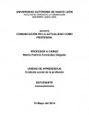 COMUNICACIÓN EN LA ACTUALIDAD COMO PROFESION..