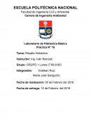 Laboratorio de Hidráulica Básica Práctica N° 10Resalto Hidráulico