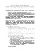 EL TERRITORIO COMO ELEMENTO DEL ESTADO.