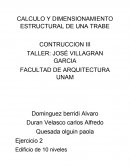 CALCULO Y DIMENSIONAMIENTO ESTRUCTURAL DE UNA TRABE