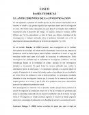 Antecedentes de la investigacion