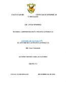 ESTUDIO DE LAS POLITICAS PUBLICAS.