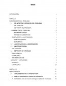 DELIMITACIÓN Y DEFINICIÓN DEL PROBLEMA