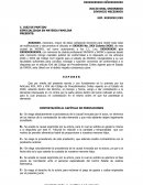 Contestación Demanda Juicio Oral Ordinario.