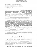 INCIDENTE DE INCUMPLIMIENTO DE CONVENIO.