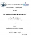 INIDICE DE MAS CORPORAL DURANTE UN MES