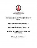 DIDACTICA GENERAL II