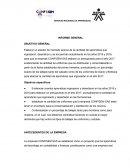 INFORME MAESTRO CONFISEM SAS