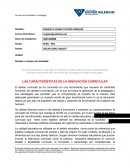 LAS CARACTERÍSTICAS DE LA INNOVACIÓN CURRICULAR