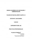 PRACTICAS PROFESIONALES- “PLAN DE TRABAJO”