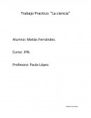 Trabajo Practico: “La ciencia”