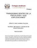 TEORÍAS, MÉTODOS Y TÉCNICAS DE INVESTIGACIÓN I