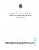 Ensayo de Administración publica.
