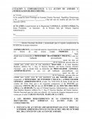 CITACION Y COMPARECENCIA A LA ACCION DE AMPARO Y NOTIFICACION DE DOCUMENTOS.