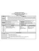 PLANIFICACIÓN SEMANAL DE ESPAÑOL