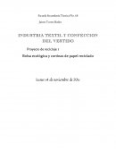 INDUSTRIA TEXTIL Y CONFECCION DEL VESTIDO