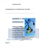 Signos y Sintomas Generales de la Enfermedad.