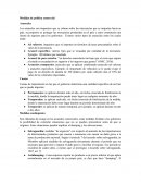 Medidas de política comercial