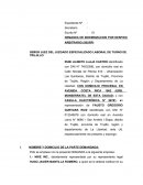 DEMANDA DE INDEMNIZACION POR DESPIDO ARBITRARIO (50URP)