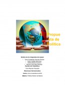 Propuesta de Política Exterior.