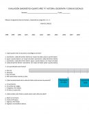 EVALUACIÓN DIAGNÓSTICA QUINTO AÑO “A” HISTORIA, GEOGRAFÍA Y CIENCIAS SOCIALES