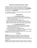 Contrato de compraventa de bien mueble.