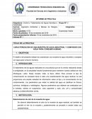 Asignatura: Control y Tratamientos de Aguas Servidas e Industriales