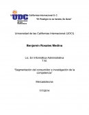 Segmentacion del consumidor.