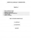 CARPETA DE LENGUAJE Y COMUNICACIÓN