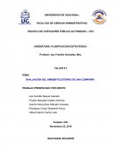 EVALUACIÓN DEL AMBIENTE EXTERNO DE UNA COMPAÑÍA