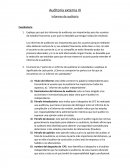 Ensayo de informes de auditoria.