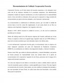 Reconocimientos de Calidad: Corporación Favorita