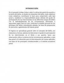 LA INFRACCION PENAL EN GENERAL. Página 1