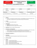 Funciones del personal