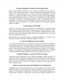 El entorno familiar en relación con los adolescentes