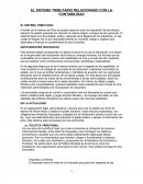 EL SISTEMA TRIBUTARIO RELACIONADO CON LA CONTABILIDAD