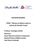 Efectos en México sobre la victoria de Donald Trump