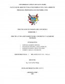 ASENTAMIENTO DEL CONCRETO Y VACIADO DE TESTIGOS.