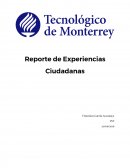 Reporte de Experiencias Ciudadanas.