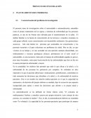 PLANTEAMIENTO DEL PROBLEMA- Caracterización del problema de investigación
