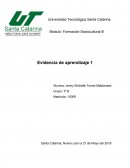 Formación Sociocultural III Evidencia de aprendizaje 1