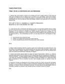 CASOS PRÁCTICOS TEMA: FIN DE LA EXISTENCIA DE LAS PERSONAS