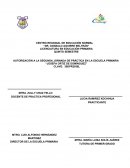 AUTORIZACIÓN A LA SEGUNDA JORNADA DE PRÁCTICA EN LA ESCUELA PRIMARIA.