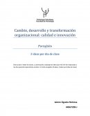 Cambio, desarrollo y transformación organizacional: calidad e innovación